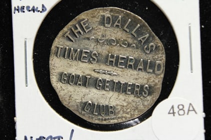 Dallas Times Herald Goat Getters Club.  Neat!