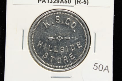 K. S. Co. Hillside Store.  Hillside, Pa.  G/F 50c In Trade.