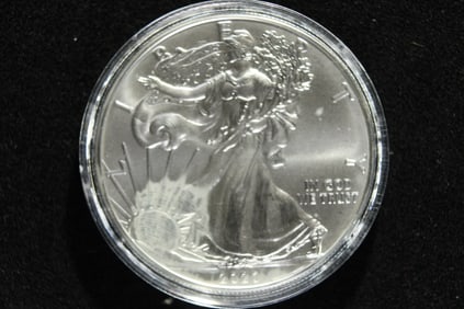 2020 American Silver Eagle, MS,  .999 Fine Silver, One Troy Ounce
