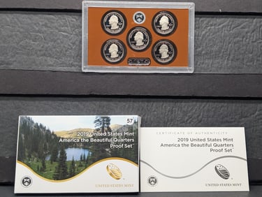 2019-S United States Mint American the Beautiful Quarters Proof Set OGP