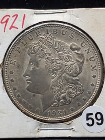 1921 P Morgan Silver Dollar