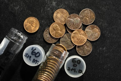 32 - Small Date Lincoln Memorial Cents (1) 1960- P & (31) 1960-D