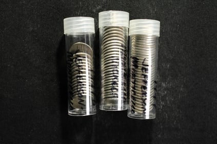 79 - Jefferson Nickels 1947 P, D, & S