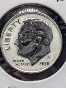 2018 S Silver Reverse Proof Roosevelt Dime