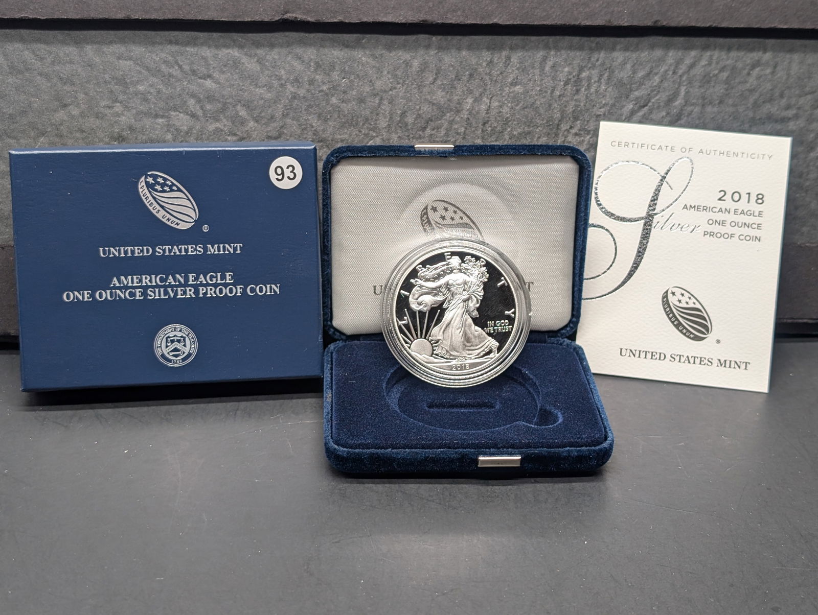 2018 S American Silver Eagle Proof United States Mint OGP (1 of 4)