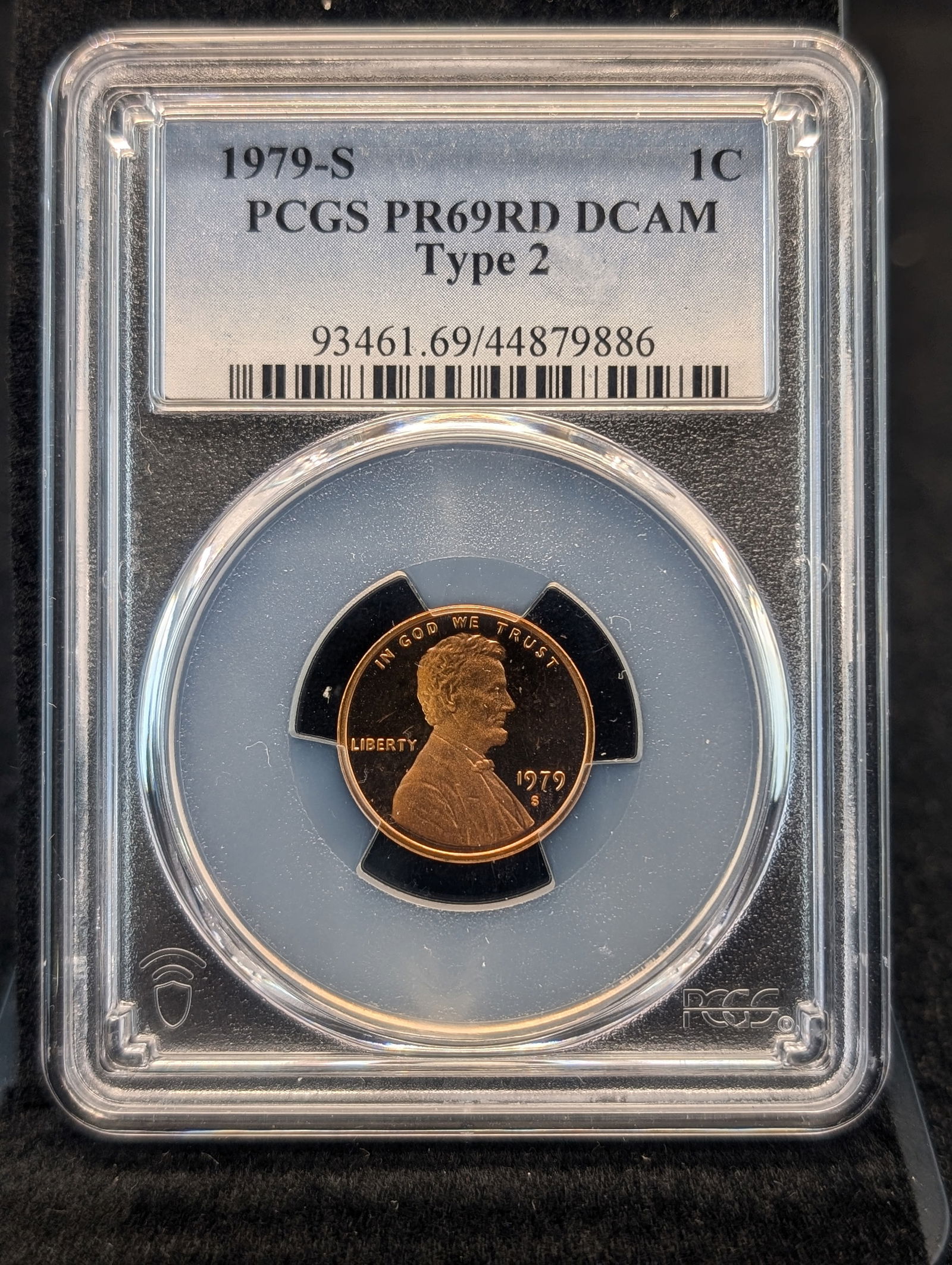 1979-S PROOF Type 2 Lincoln Memorial Cent - PCGS PR69 RD DCAM (1 of 3)