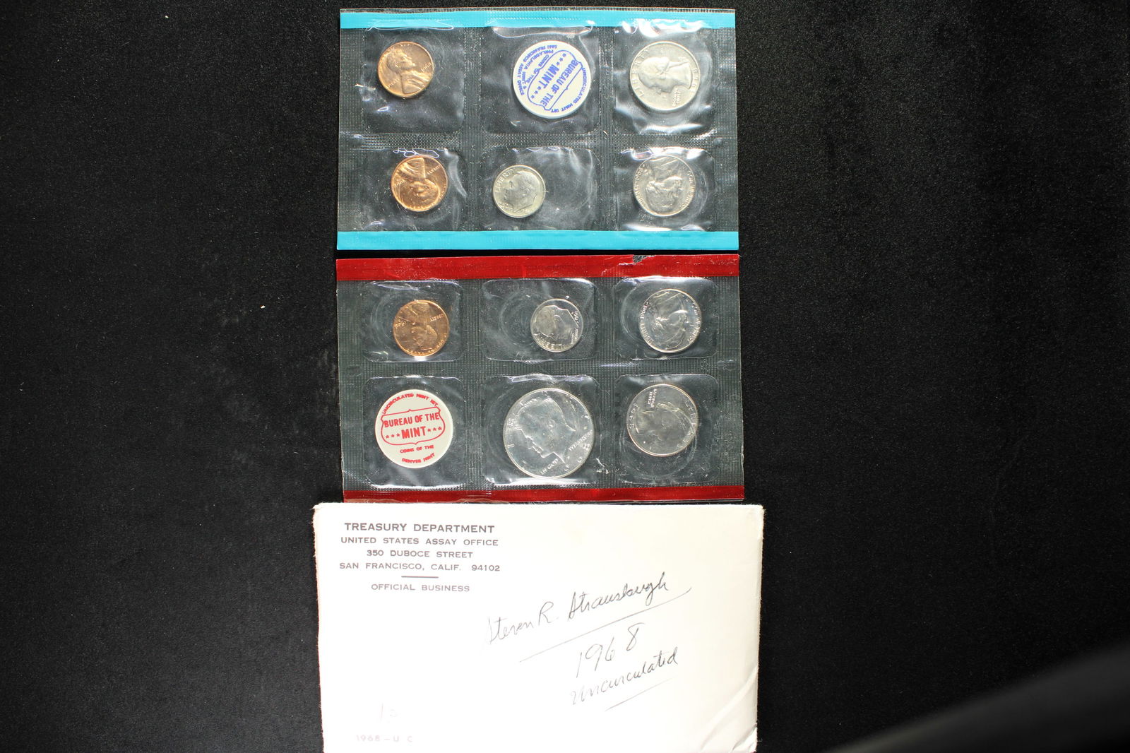 1968 UNC Set w/ Silver Kennedy Half Dollar (1 of 5)