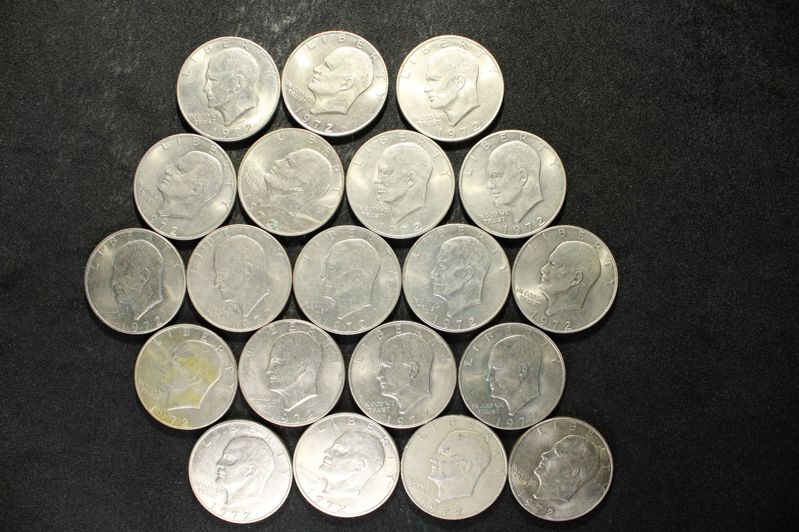 Roll Of 20 1972 Eisenhower Dollars. (1 of 4)