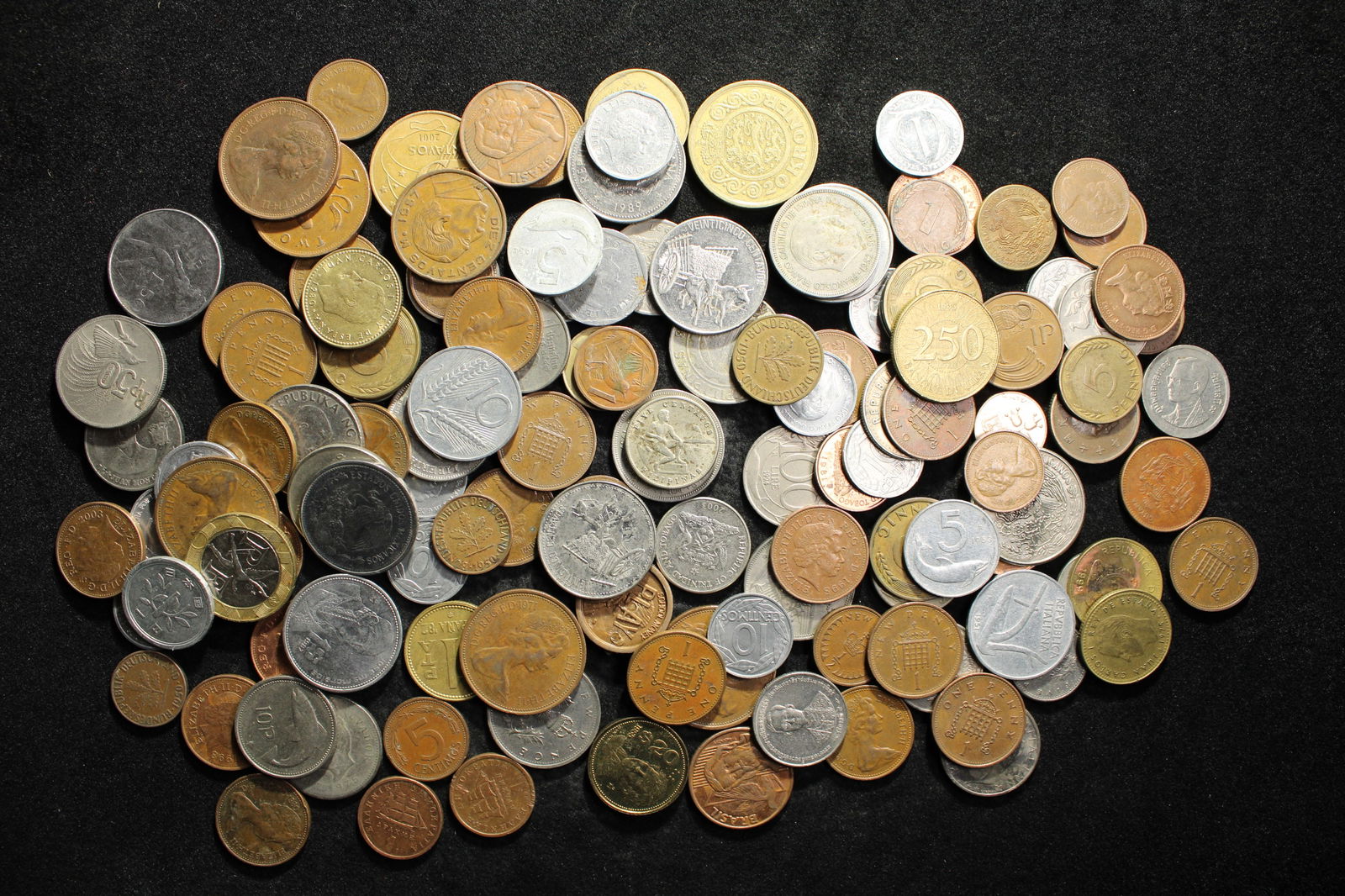 1.4 lbs. Mixed Foreign Coins (1 of 4)