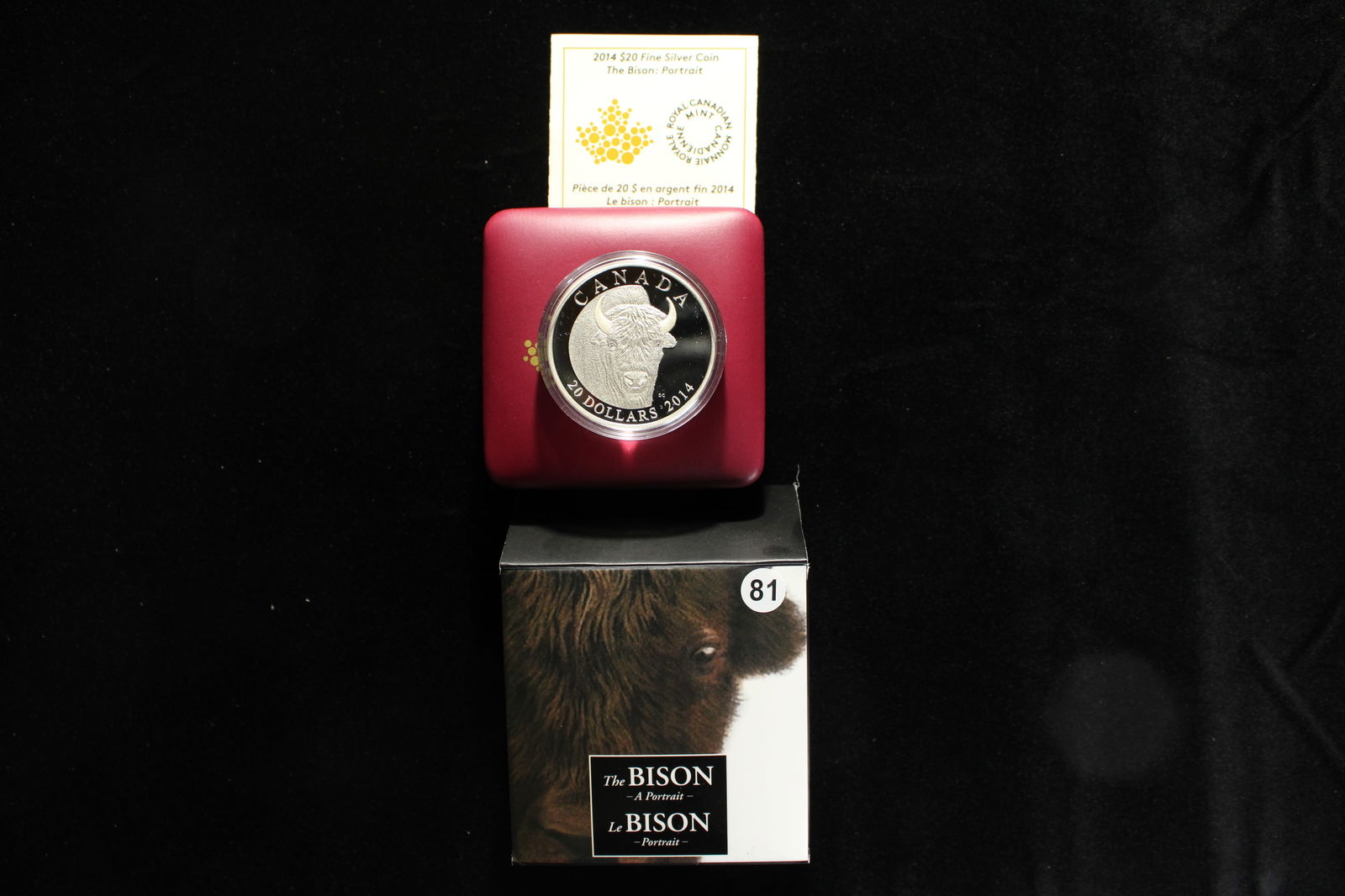 2014 Canada $20 Silver Coin .9999 "the Bison portrait" (1 of 3)