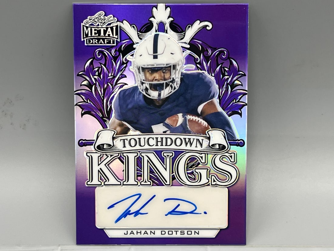 2022 Leaf Metal Draft Jahan Dotson Touchdown Kings Purple RC Auto #02/25 (1 of 2)
