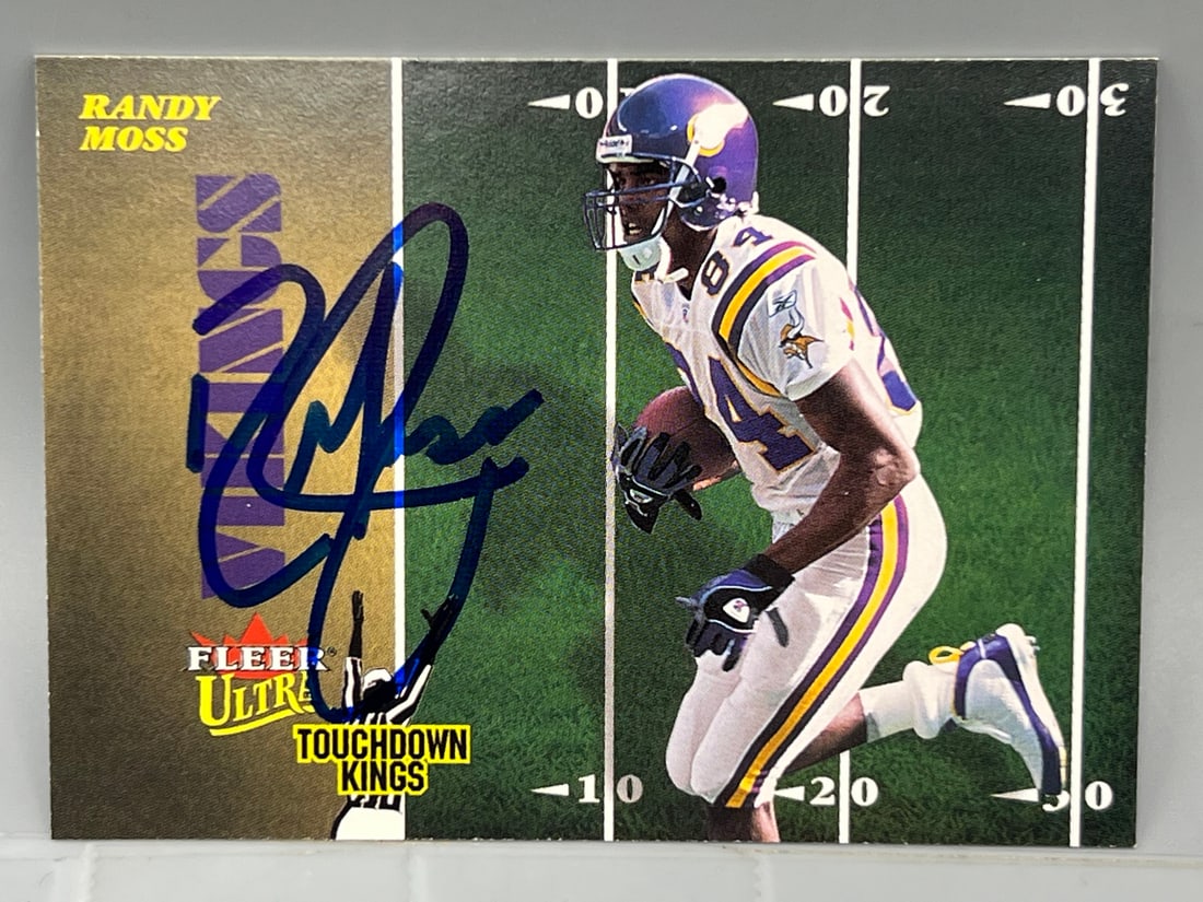 2003 Fleer Ultra Randy Moss Touchdown Kings On Card In Person Auto #3 - No COA (1 of 2)