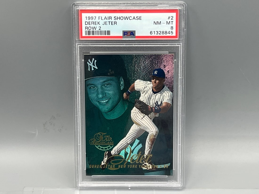 1997 Flair Showcase Derek Jeter Row 2 #2 PSA NM-MT 8 (1 of 2)