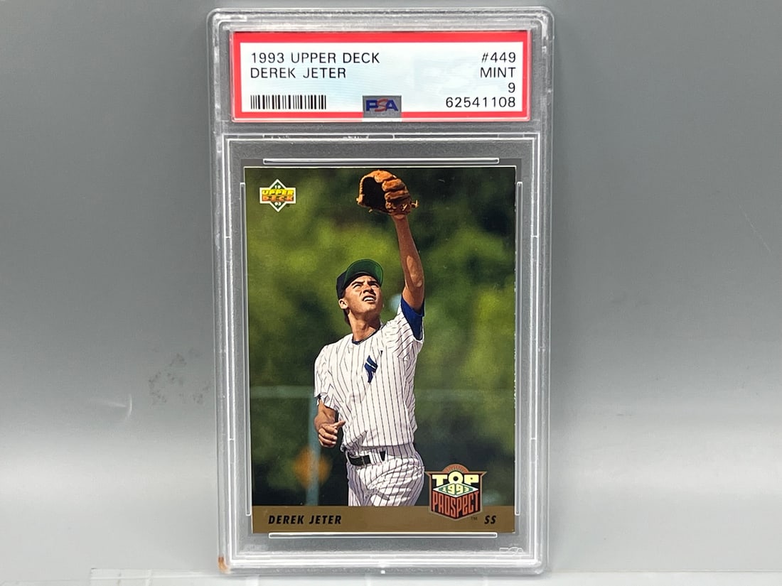 1993 Upper Deck Derek Jeter RC #449 PSA Mint 9 (1 of 2)