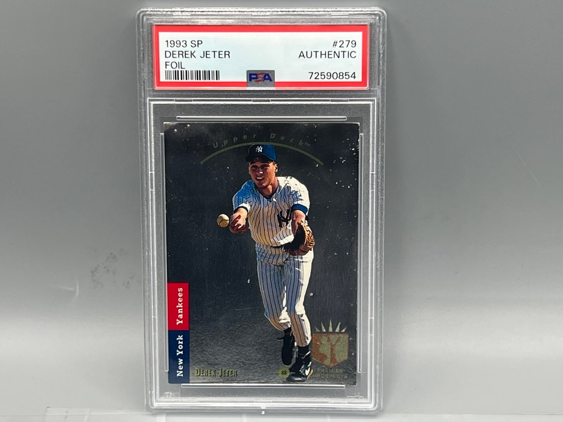 1993 SP Derek Jeter Foil RC #279 PSA Authentic (1 of 2)