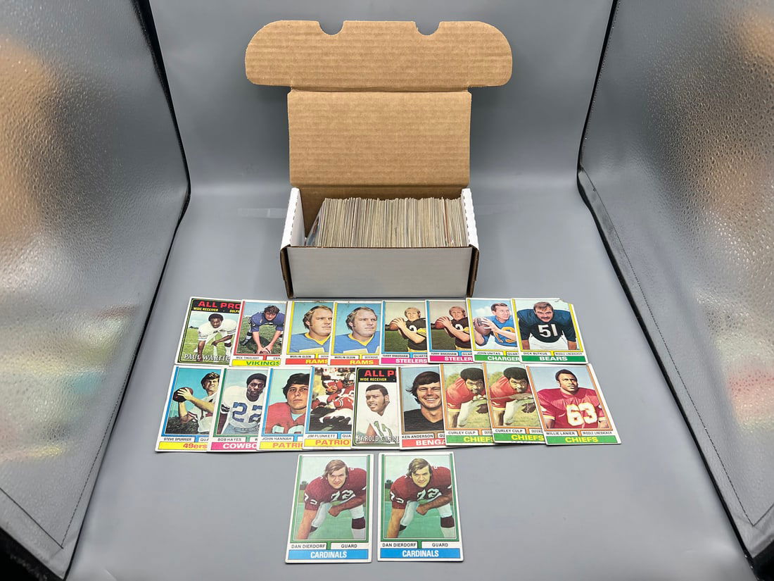 Lot of 1974 Topps Football Cards W/ Stars & RCs - Varying Conditions (1 of 4)