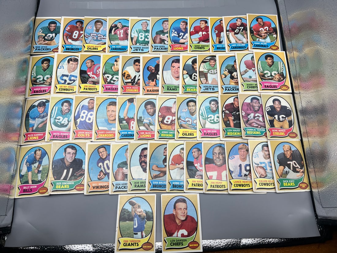 Lot of 1970 Topps Football Cards W/ Many Stars - Varying Conditions (1 of 5)