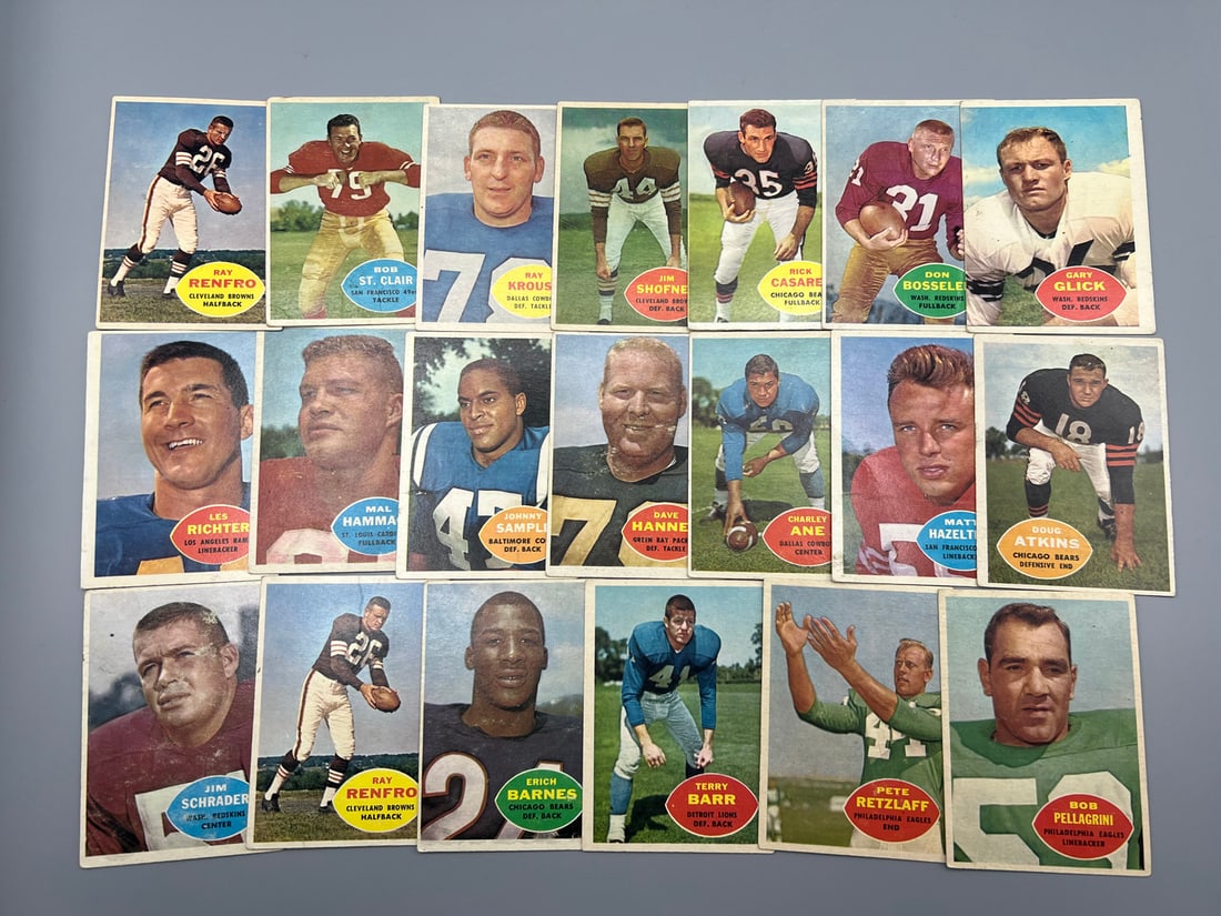 Lot of 1961 Topps Football Cards W/ Stars - Varying Conditions (1 of 5)
