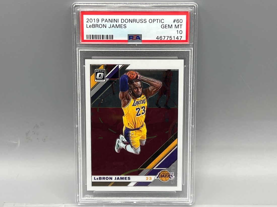 2019 Panini Donruss Optic LeBron James #60 PSA Gem Mint 10 (1 of 2)