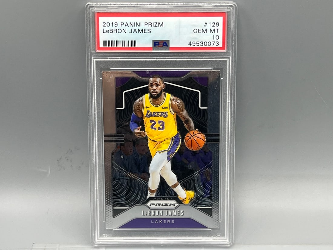 2019 Panini Prizm LeBron James #129 PSA Gem Mint 10 - Slight Crack In Slab (1 of 3)