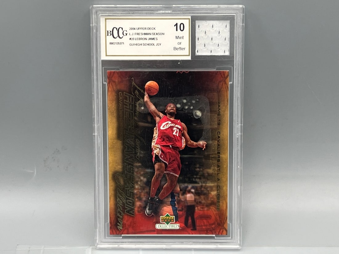 2004 Upper Deck LJ Freshman Season LeBron James Game Used High School Jersey BCCG Mint or Better 10 (1 of 2)