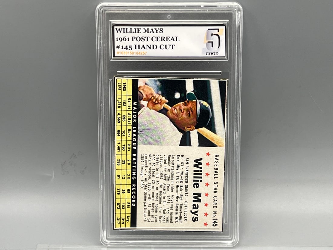 1961 Post Cereal Willie Mays #145 (1 of 2)