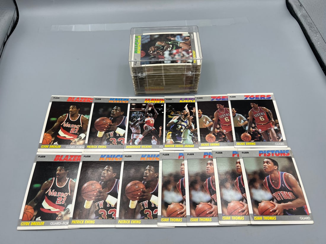 Lot of 1987 Fleer Basketball Cards W/ Lots of Stars - Varying Conditions (1 of 4)