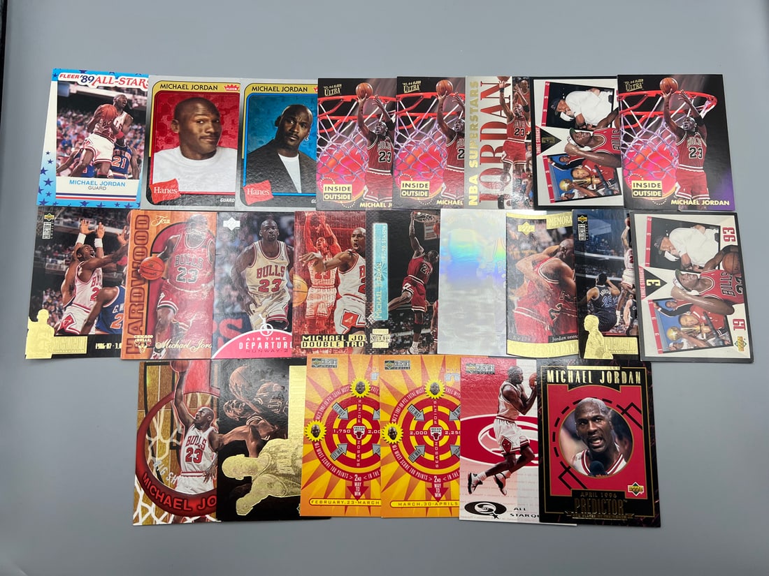 Lot of (23) Michael Jordan Basketball Insert Cards - Varying Conditions (1 of 5)