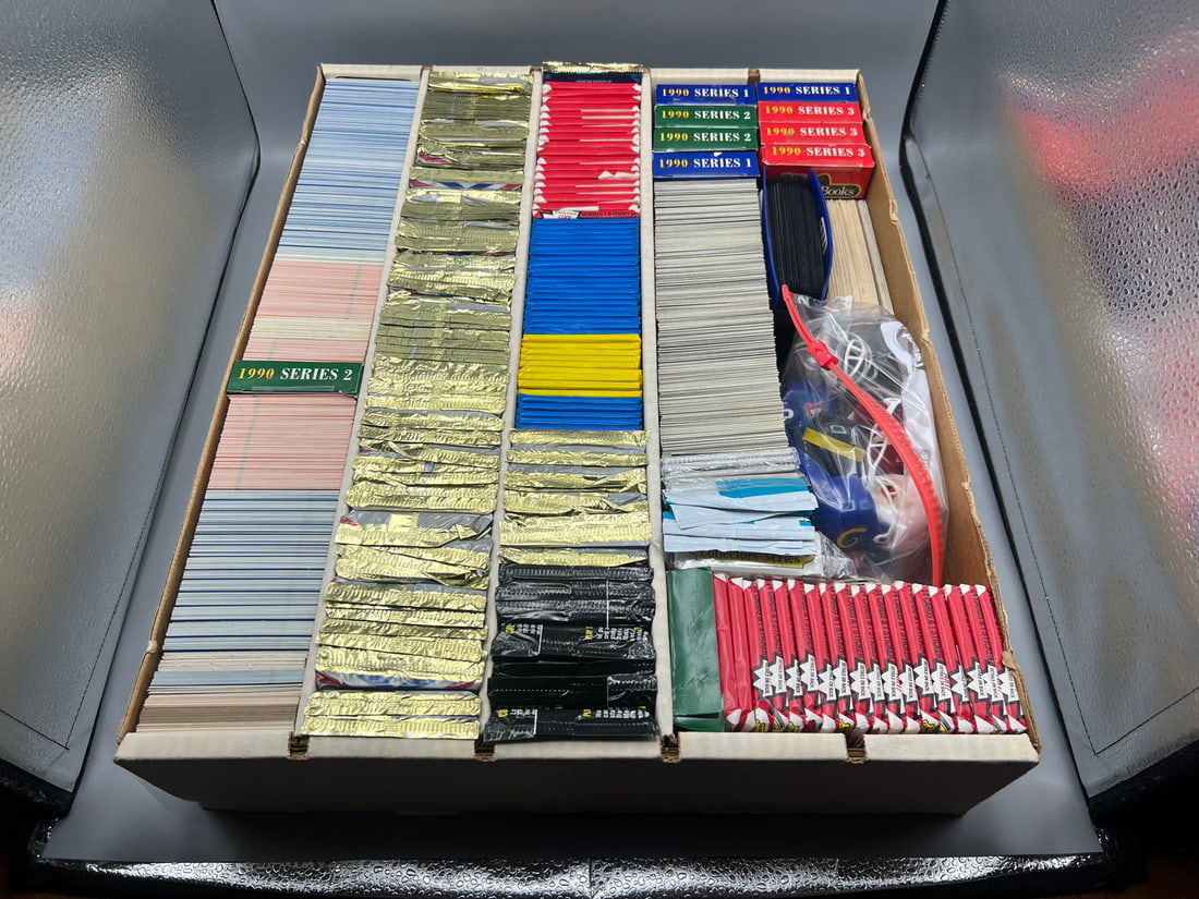 Box of Miscellaneous Multi-Sport Trading Cards, Wax Packs & Other Items (1 of 2)