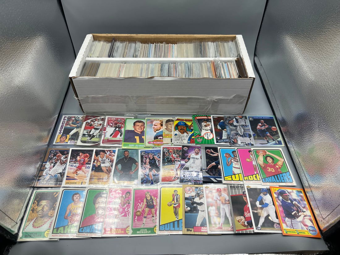 Box of Miscellaneous Multi-Sport Trading Cards W/ Lots of Stars - Varying Conditions (1 of 3)