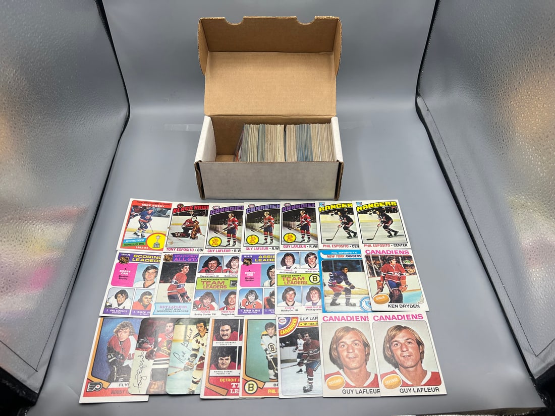 Box of Assorted Vintage Hockey Cards W/ Lots of Stars - Varying Conditions (1 of 5)