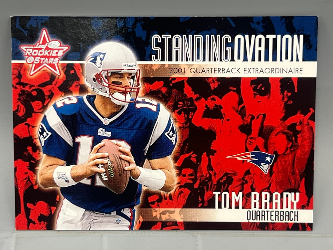 2002 Leaf Rookies & Stars Tom Brady Standing Ovation 3rd Year #0424/2,500: 2002 Leaf Rookies & Stars Tom Brady Standing Ovation 3rd Year #0424/2,500
