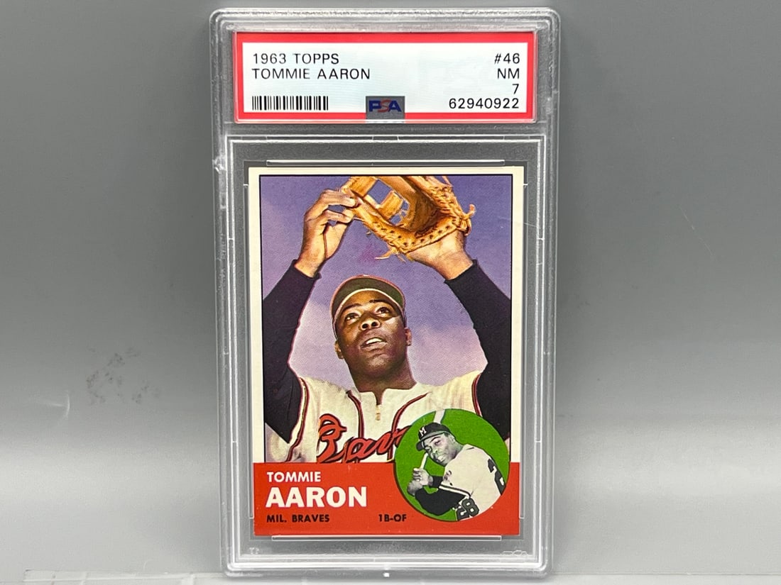 1963 Topps Tommie Aaron #46 PSA NM 7 (1 of 2)