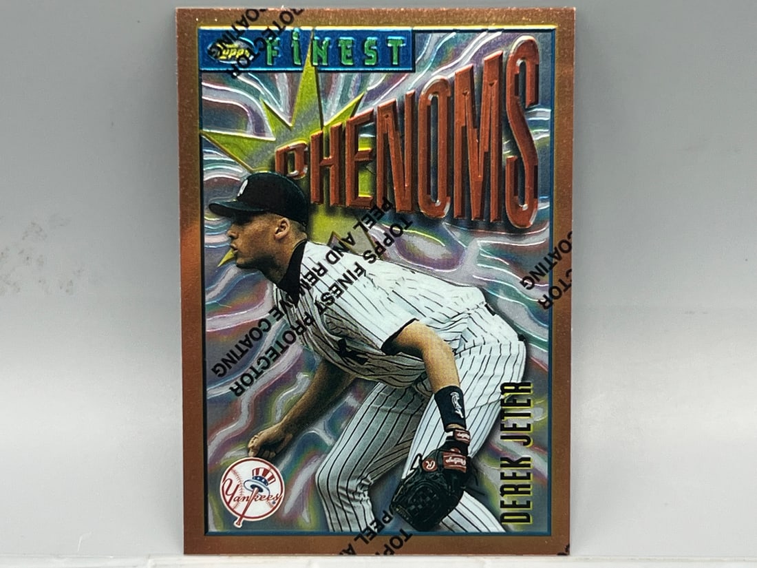 1996 Finest Phenoms Derek Jeter #92: 1996 Finest Phenoms Derek Jeter #92