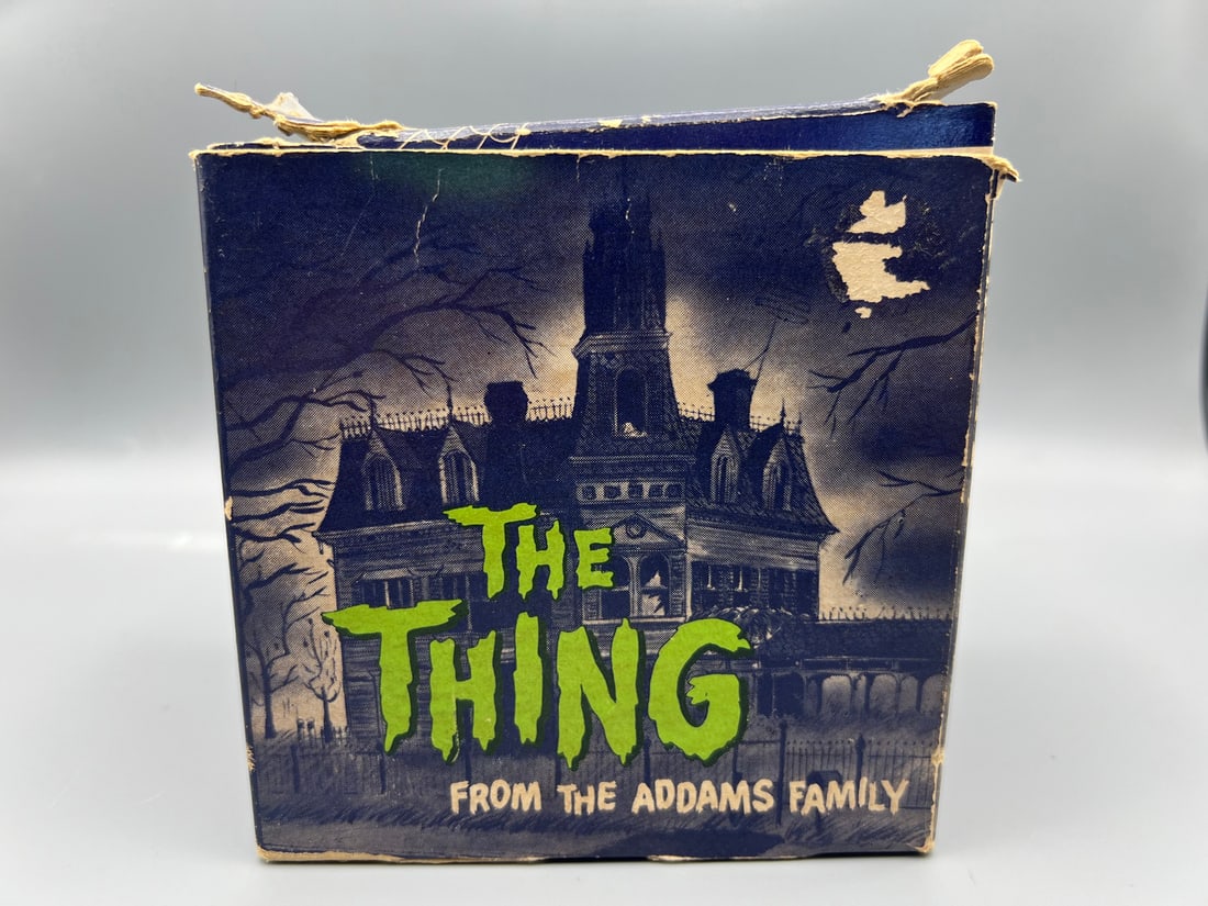 1964 Filmways Poynter The Addams Family The Thing Vintage Horror Coin Bank W/ Original Box (1 of 7)