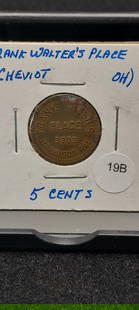 Cheviot, Ohio. Frank Walter's Place. Good For 5c In Trade.: Cheviot, Ohio. Frank Walter's Place. Good For 5c In Trade.