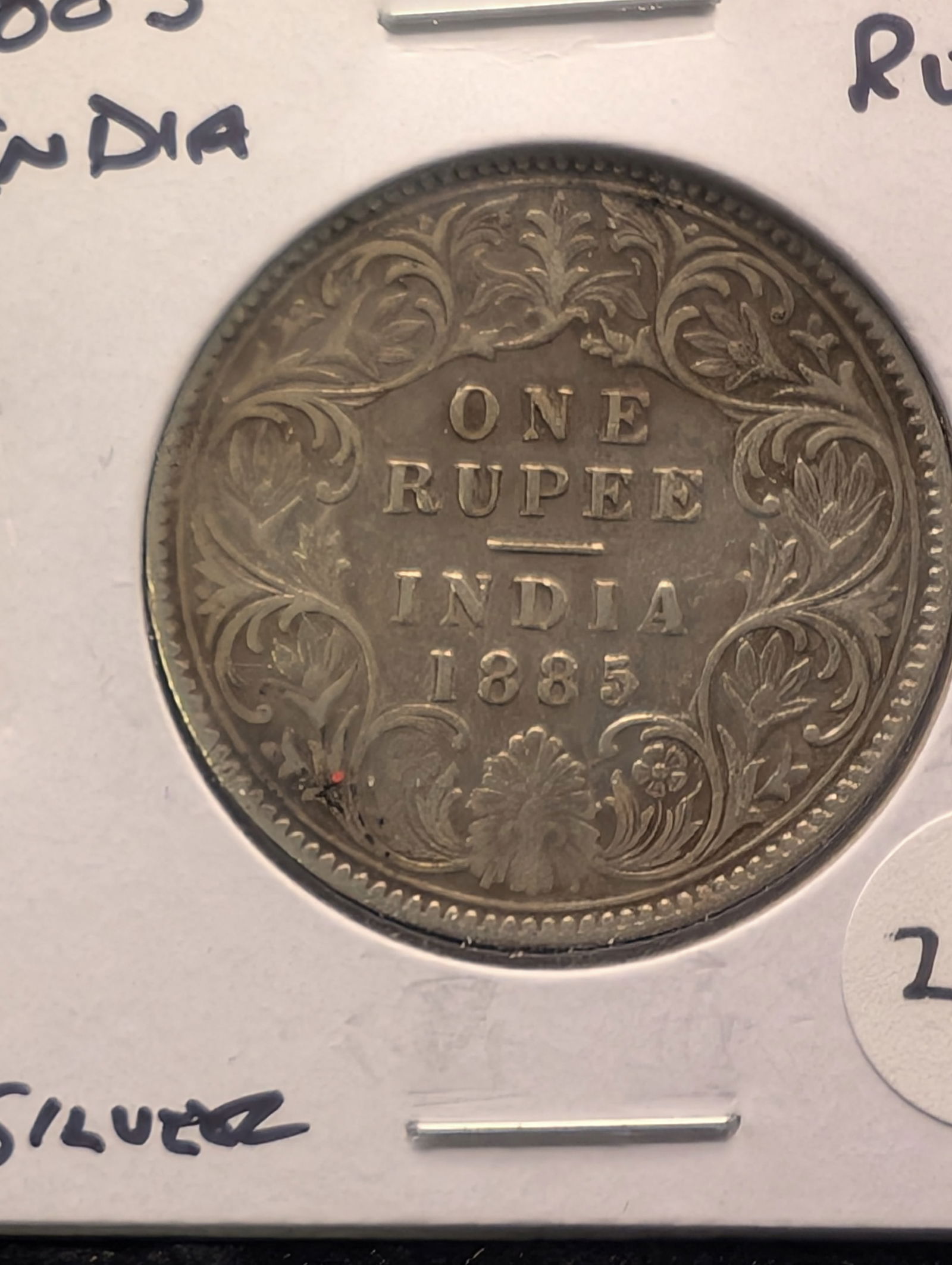 1885 India Silver 1 Rupee. (1 of 2)