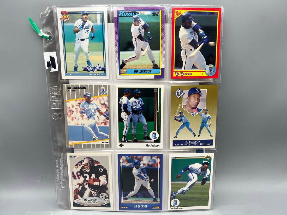 Lot of (33) Assorted Bo Jackson Football & Baseball Cards - Varying Conditions: Lot of (33) Assorted Bo Jackson Football & Baseball Cards - Varying Conditions