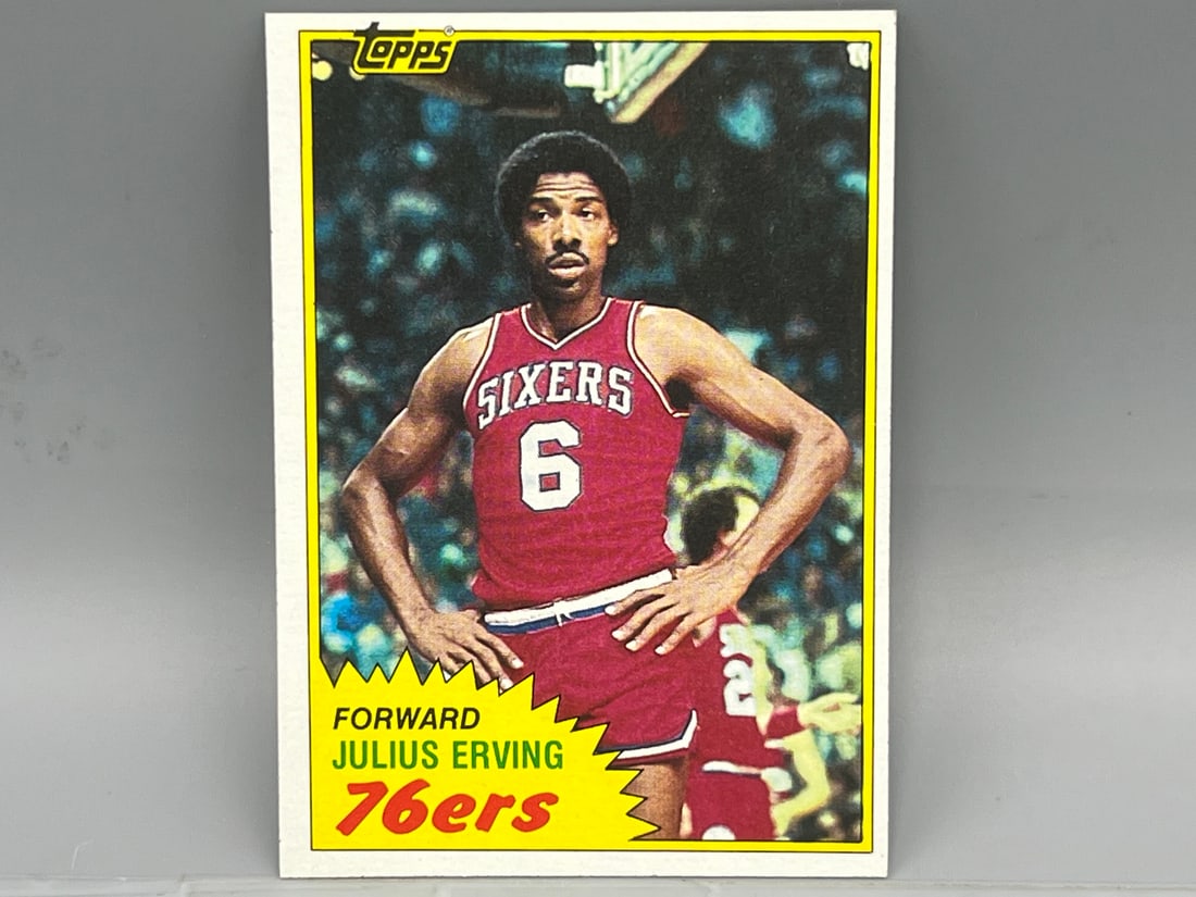 1981 Topps Basketball Julius Erving #30 - HOF (1 of 2)