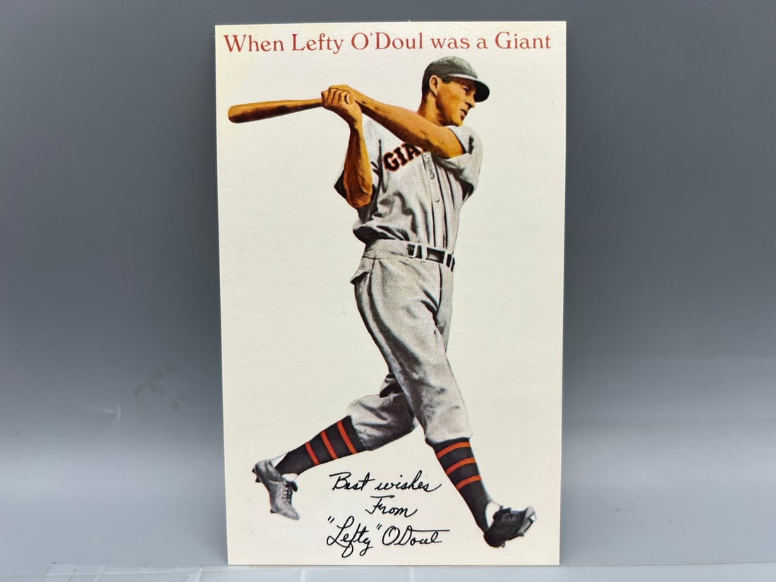 1960s Era Lefty O'Doul When Lefty O'Doul was a Giant Postcard: 1960s Era Lefty O'Doul When Lefty O'Doul was a Giant Postcard