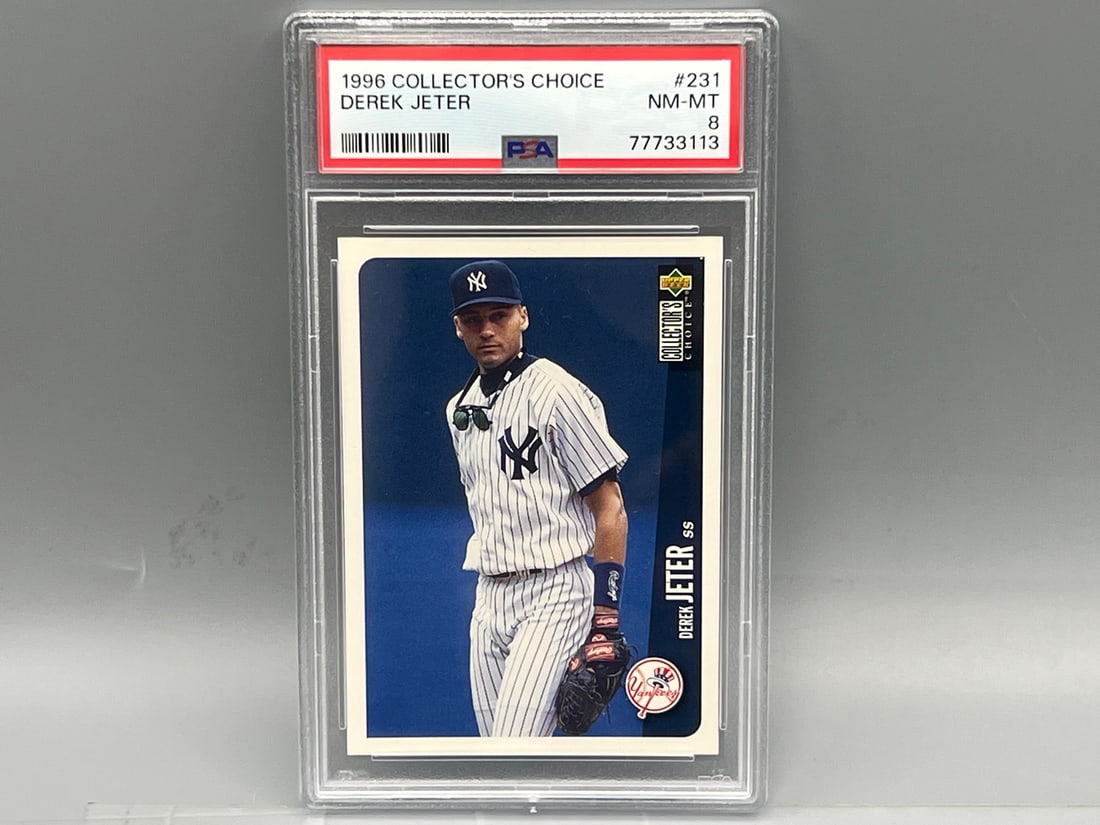 1996 Upper Deck Collector's Choice Derek Jeter #231 PSA NM-MT 8 (1 of 2)