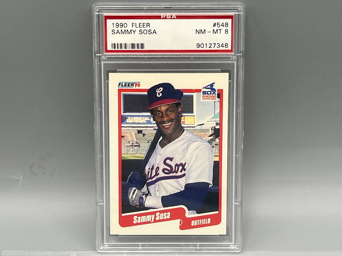 1990 Fleer Sammy Sosa RC #548 PSA 8 (1 of 2)