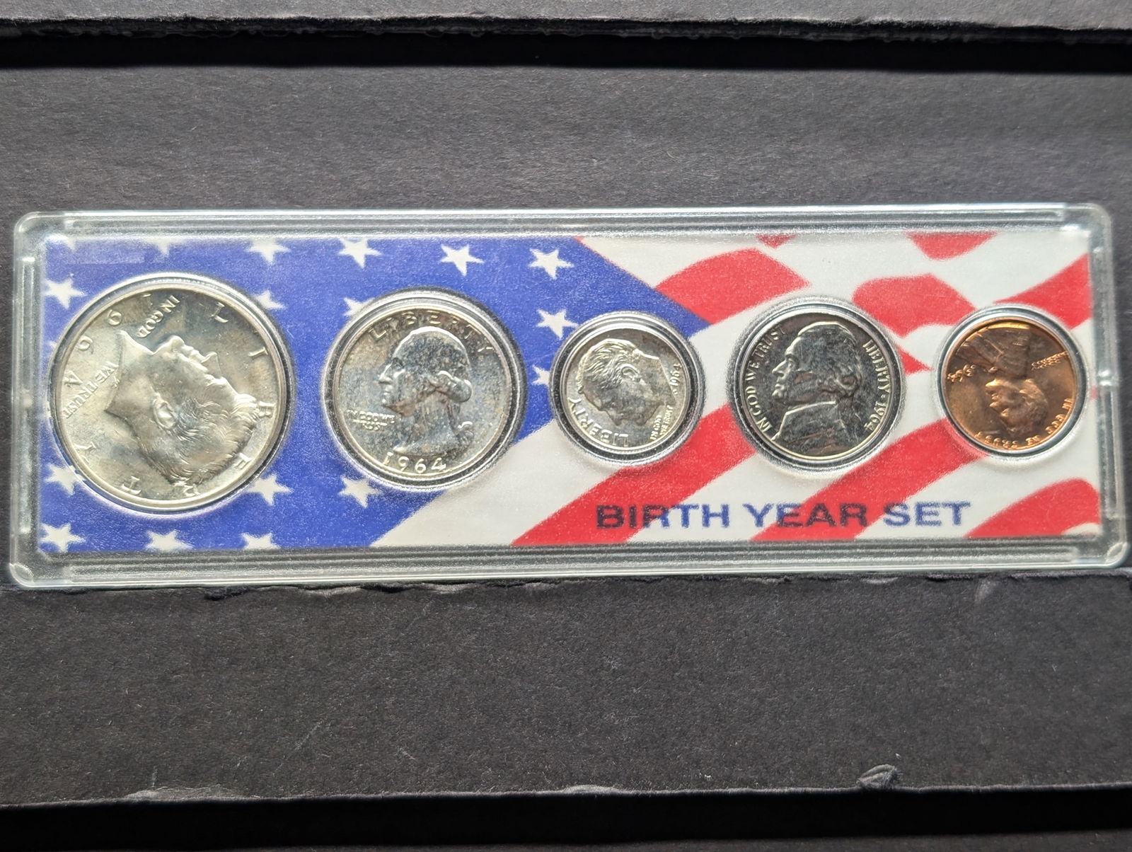 1964 Year Coin Set in Display Case (1 of 2)