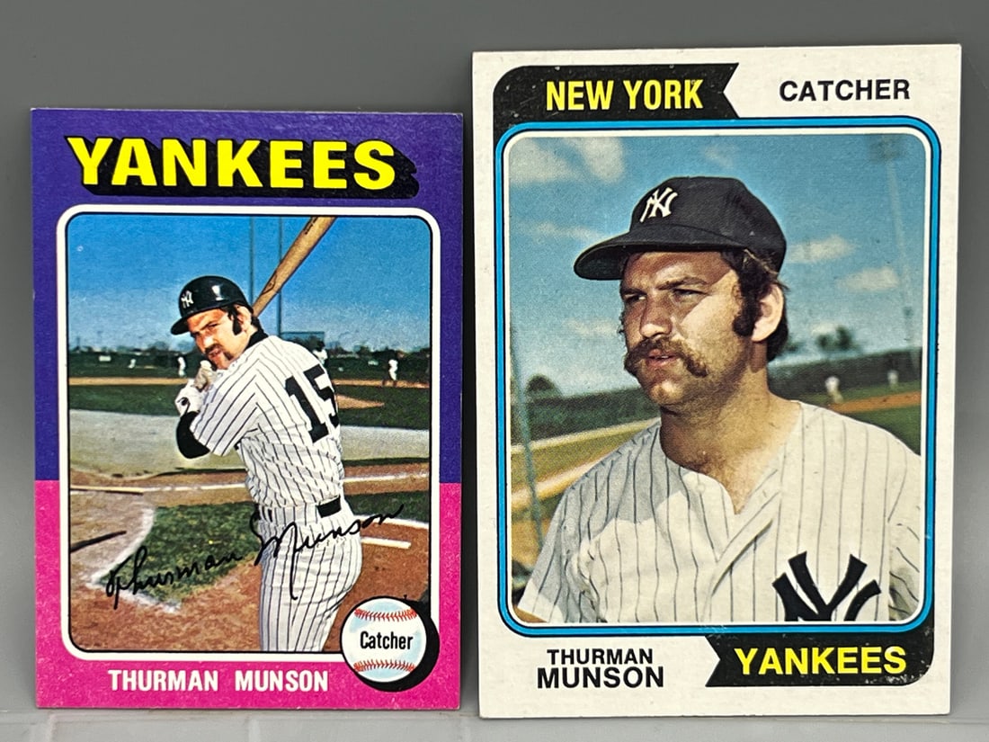 1974 Topps & 1975 Topps Mini Thurman Munson (1 of 2)