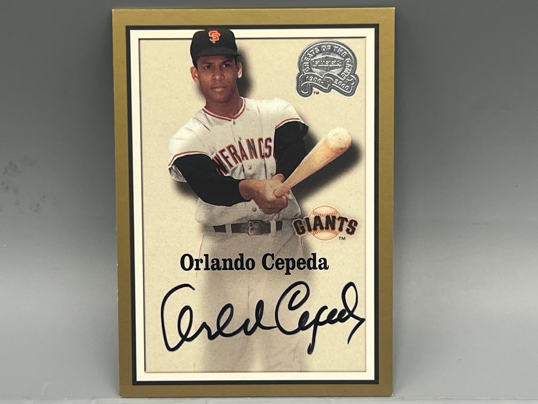 2000 Fleer Greats of the Game Orlando Cepeda Auto (1 of 2)