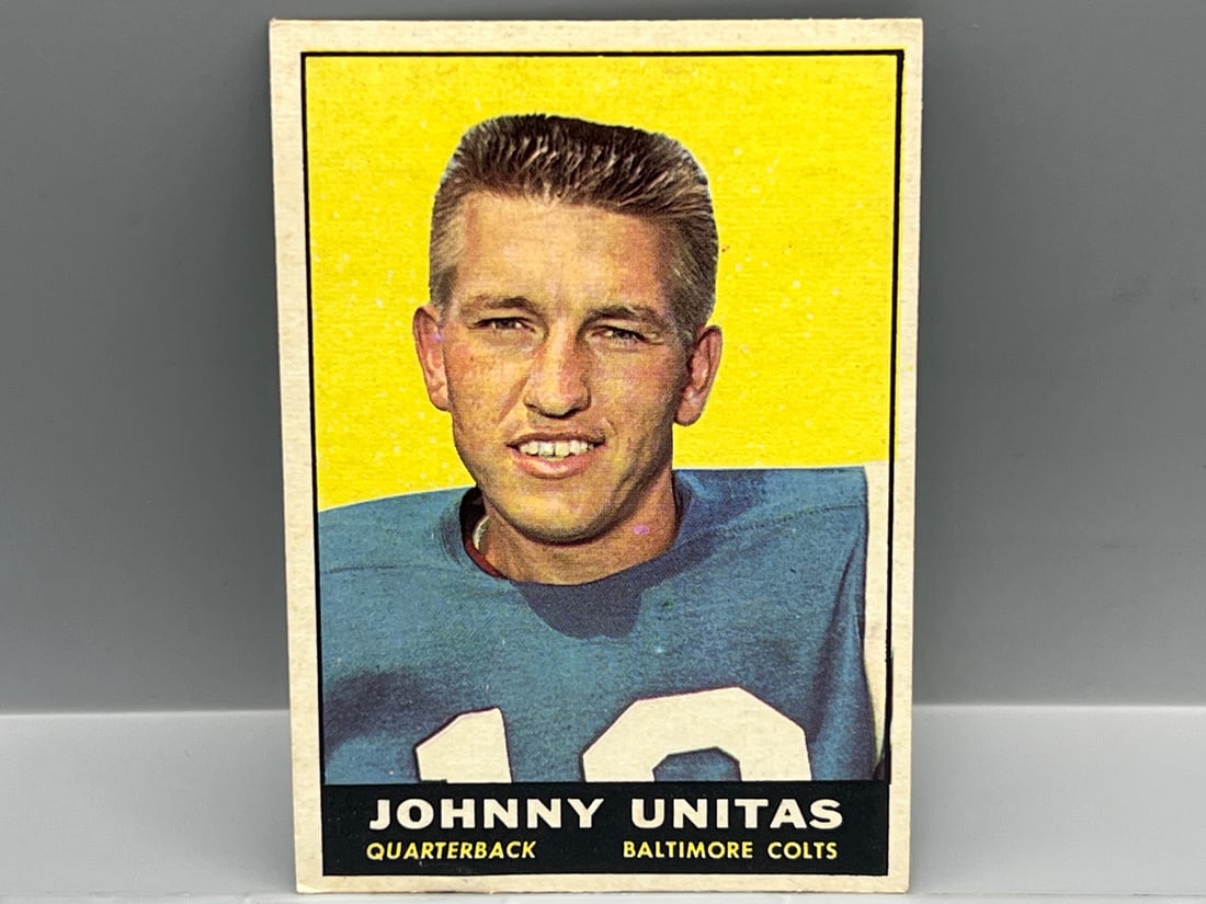 1961 Topps #1 Johnny Unitas (HOF) / Colts (1 of 2)