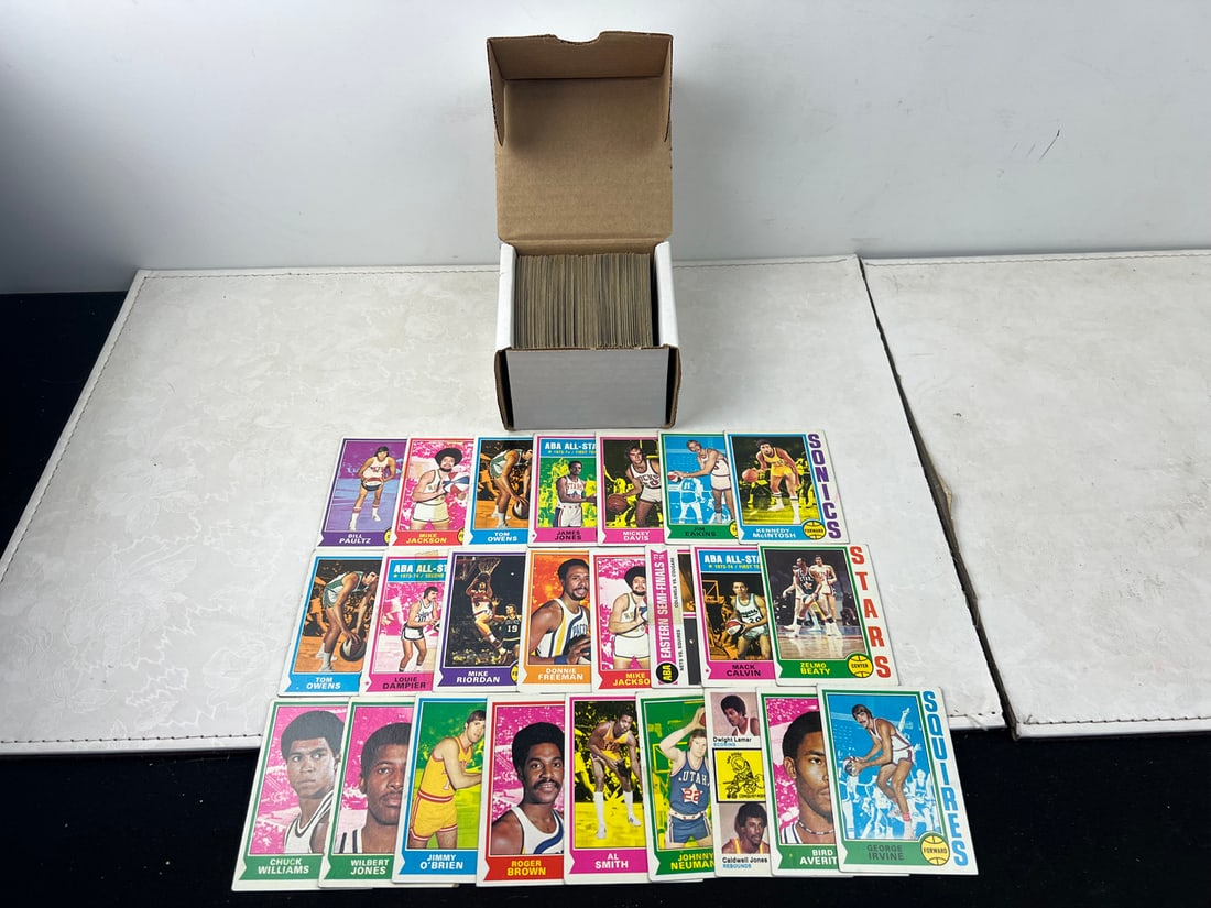 Lot of (195+) 1974-75 Topps Basketball Cards - Varying Conditions (1 of 6)