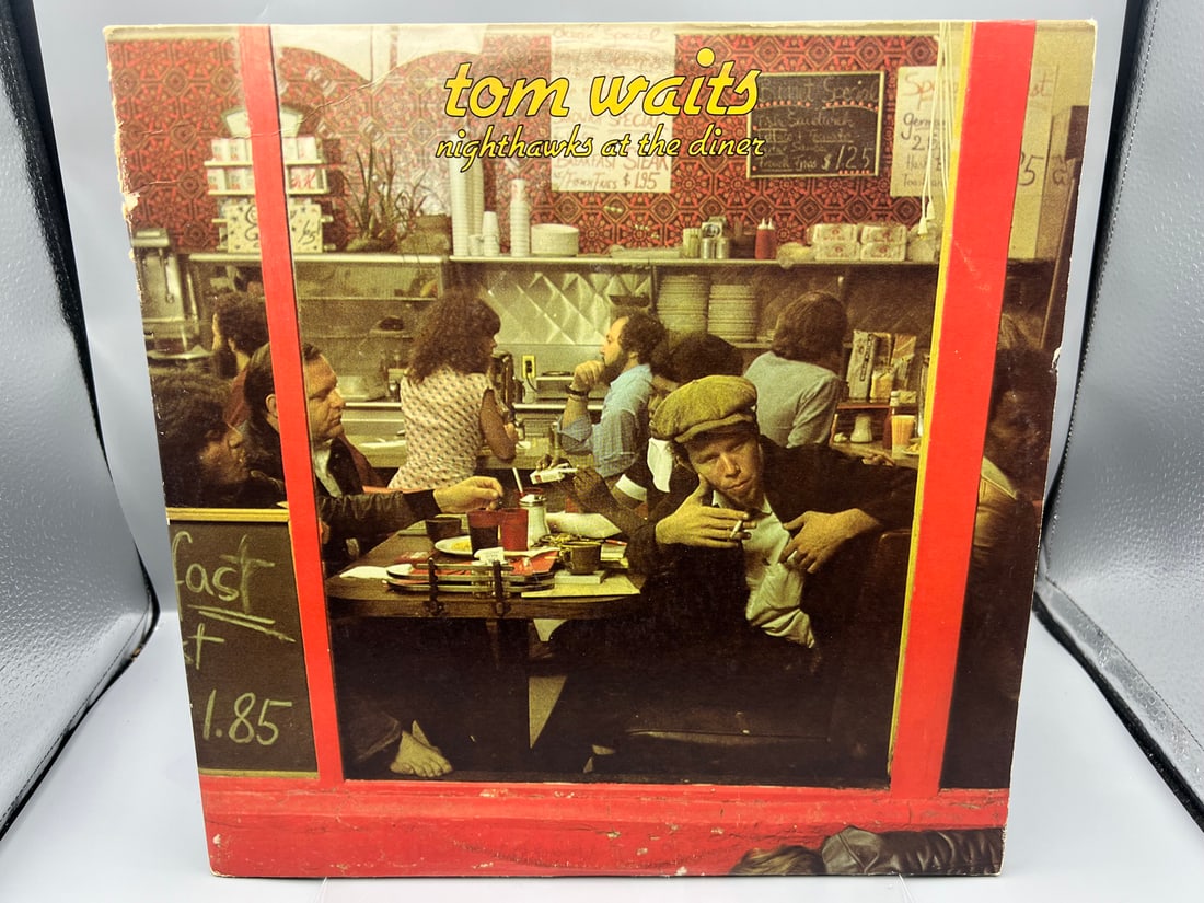 1975 Tom Waits Nighthawks At The Diner Vinyl Album - 7E-2008-C: 1975 Tom Waits Nighthawks At The Diner Vinyl Album - 7E-2008-C