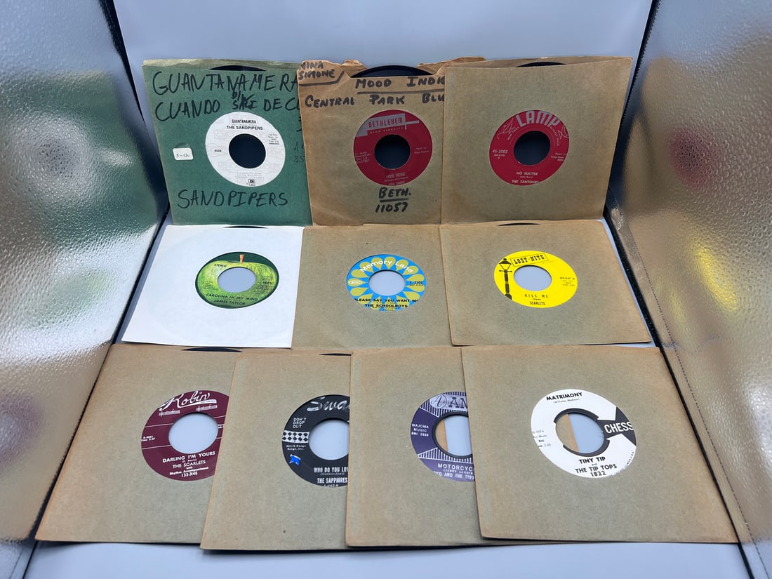Lot of (10) Assorted 45 RPM Records - Varying Conditions (1 of 3)