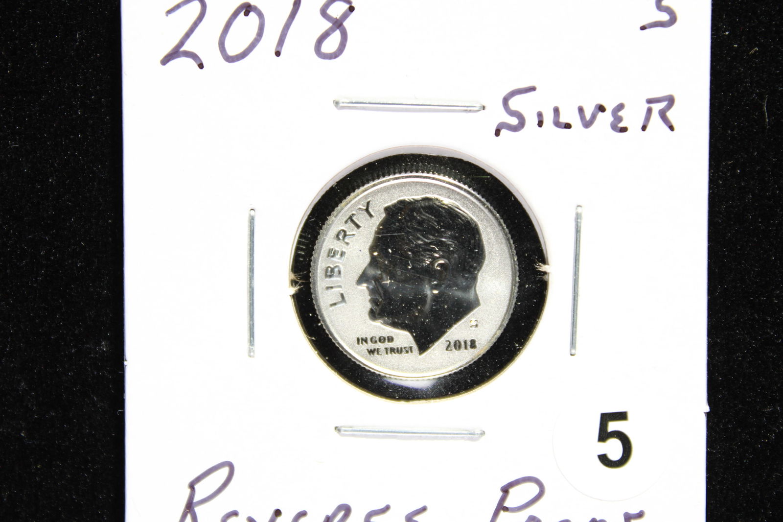 2018 S Silver Reverse Proof Roosevelt Dime (1 of 2)